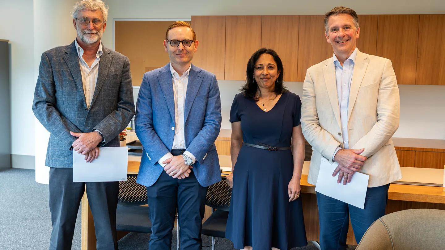 Professor Ramm, Dr Robert McLachlan, Professor Rao, Dr John Friend