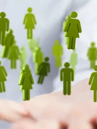 A representation of a crowd
