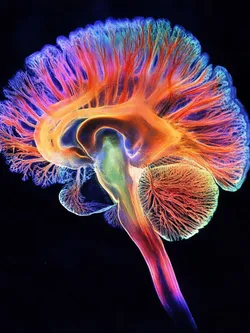 An image of the brain's network