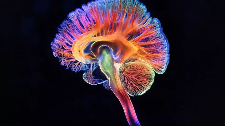 An image of the brain's network