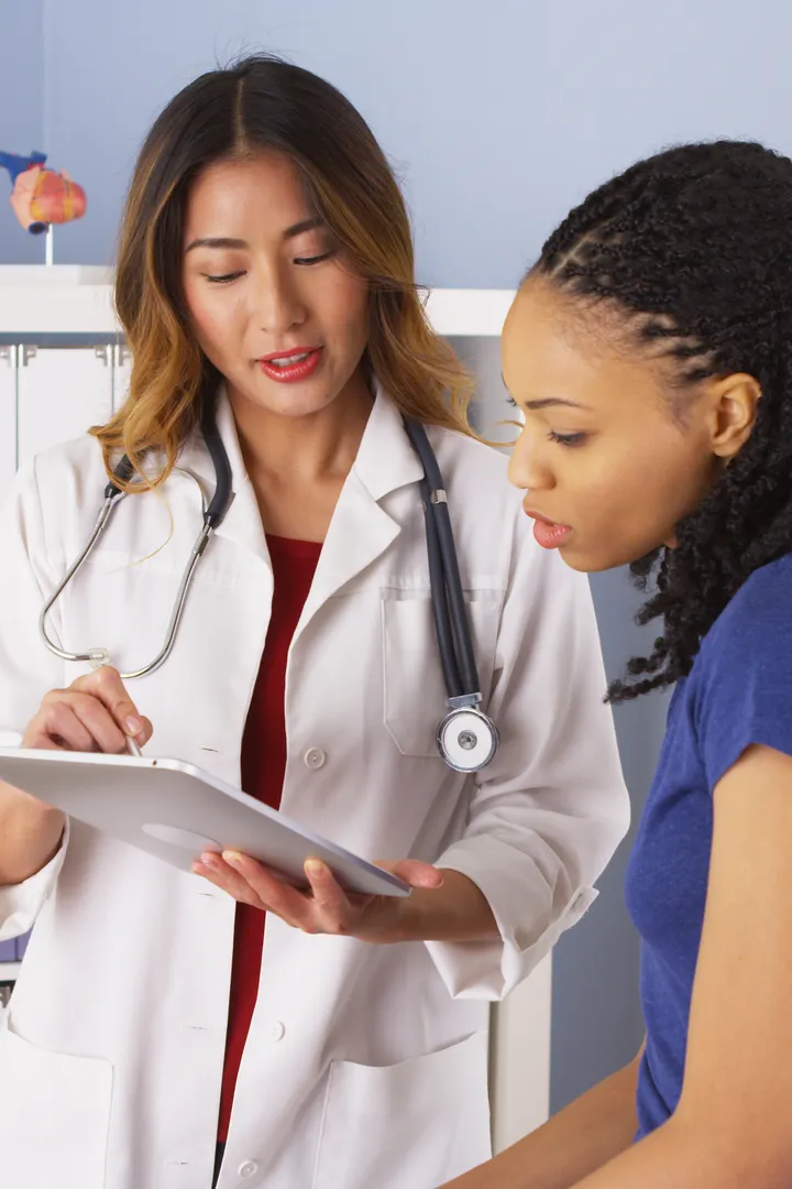 A patient consults a doctor