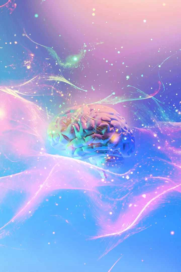 A brain in waves of light