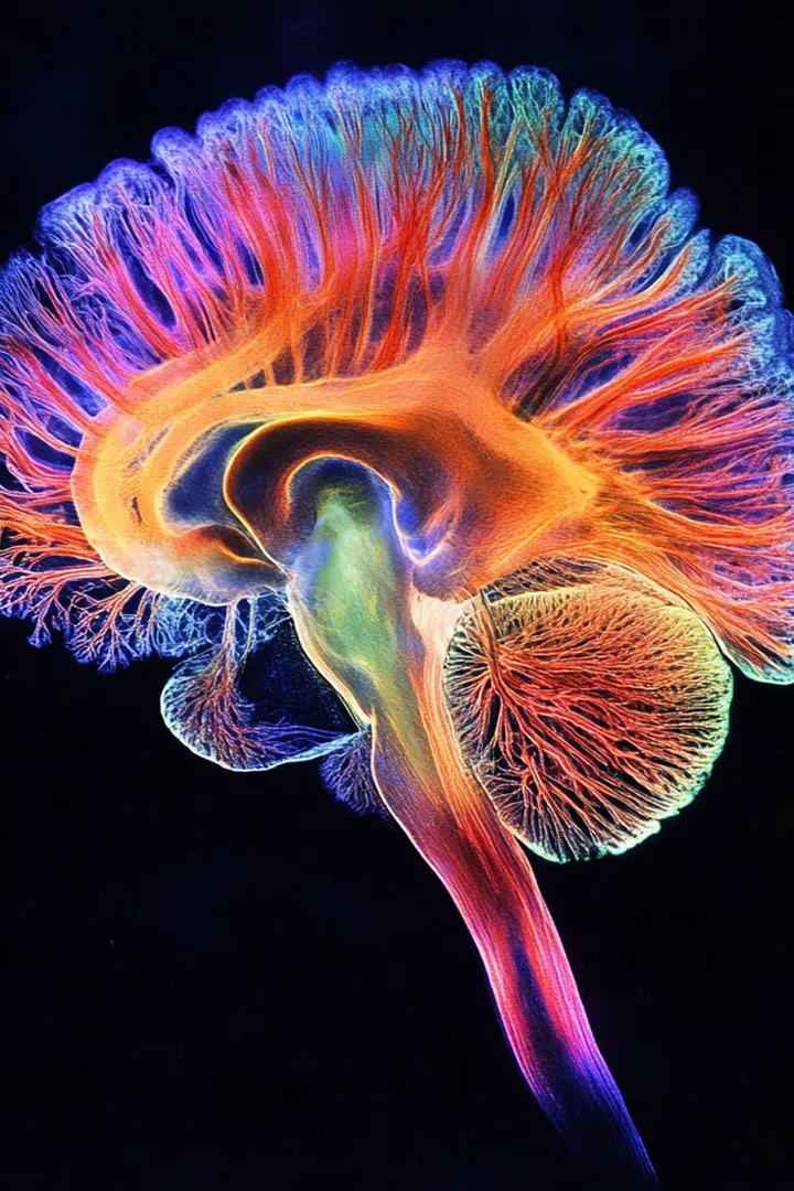 An image of the brain's network