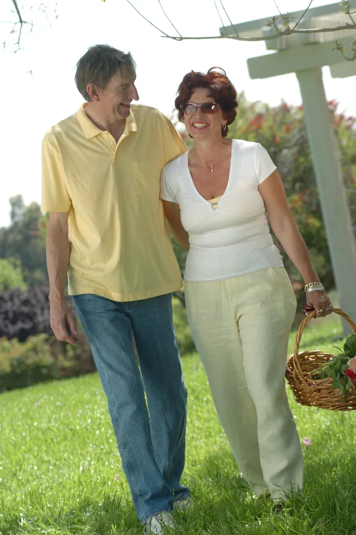 A couple on a walk