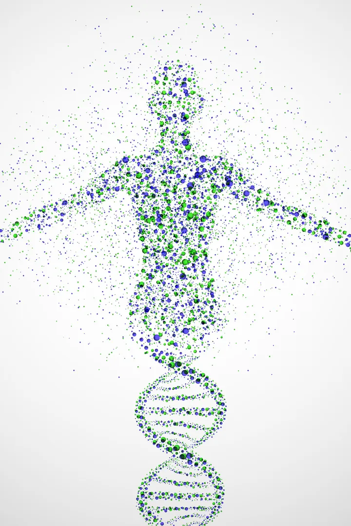 A woman made from DNA