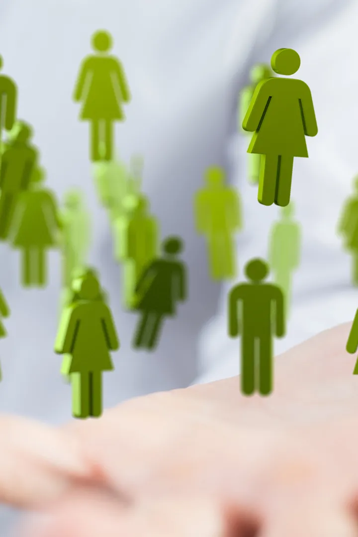 A representation of a crowd