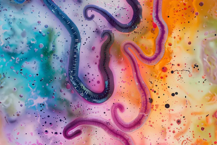 A parasitic worm
