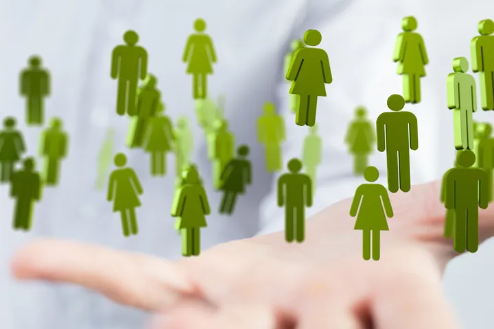 A representation of a crowd