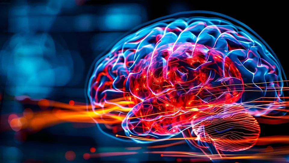 Blood movement in the brain