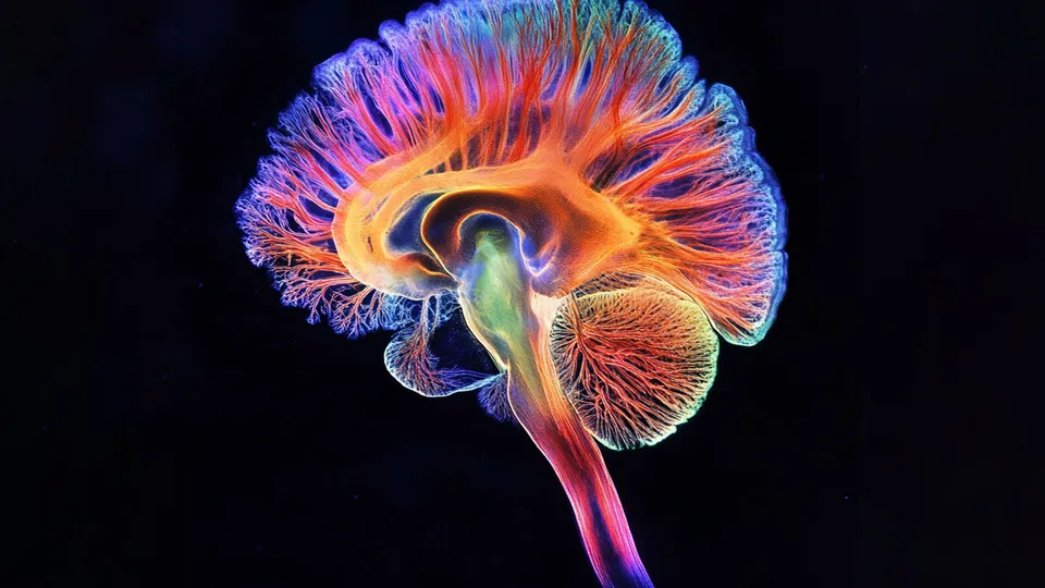 An image of the brain's network